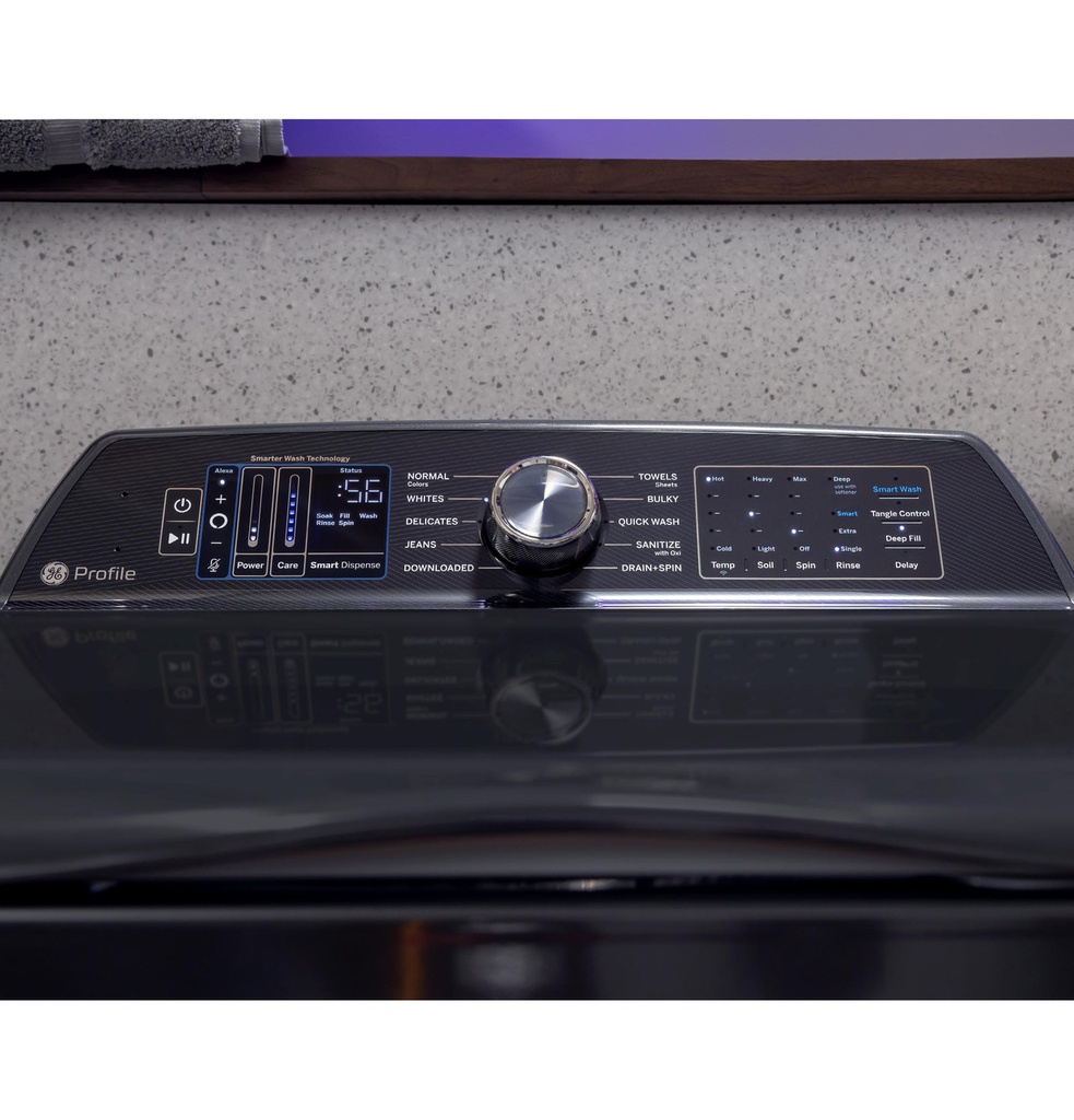 GE-PTW905BPTDG-Control board view