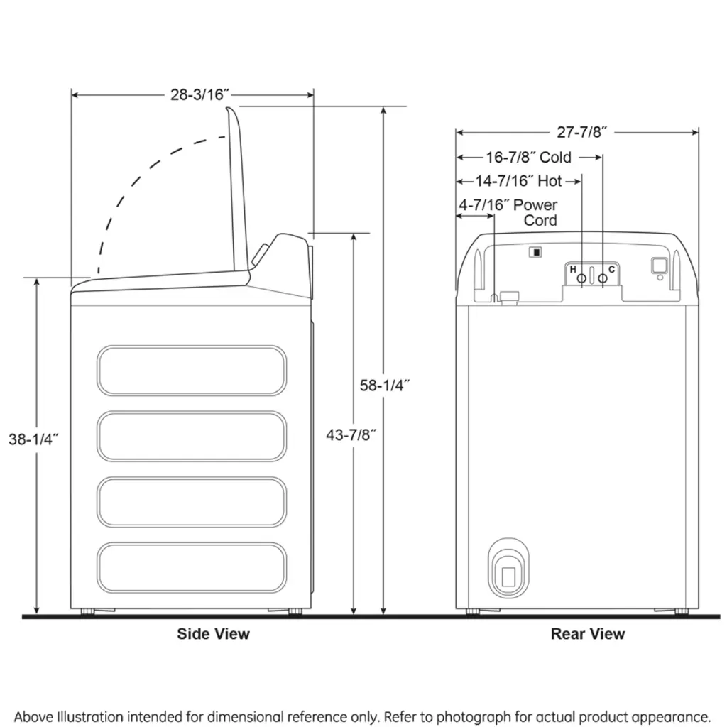 GE-PTW905BPTDG-Dimensions