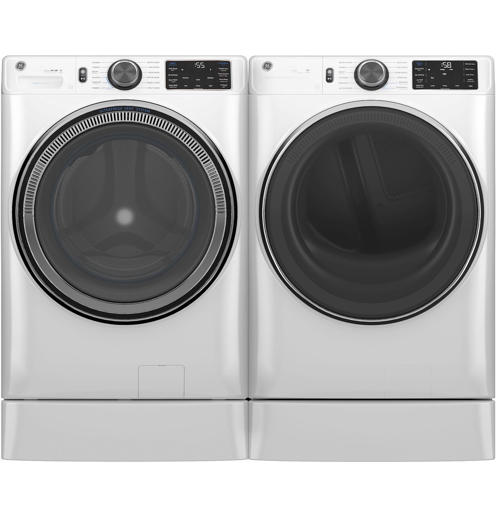 GFW655SSVWW-Shown-with-Dryer-on-Risers