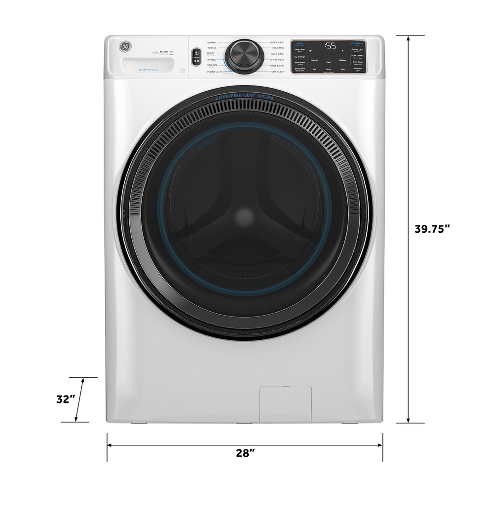 GFW655SSVWW-Dimensions
