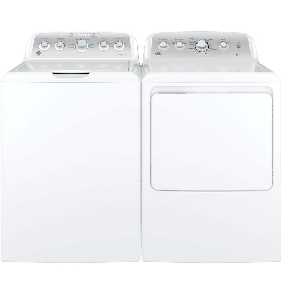 GTD45EASJWS shown with washer