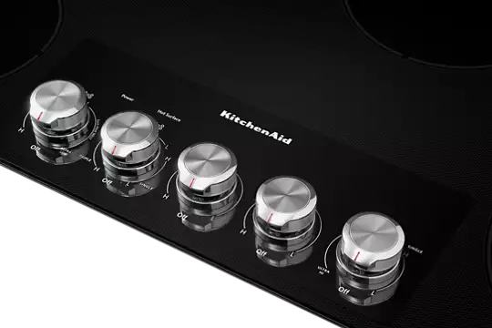 Kitchenaid-KCES556HSS-control knobs