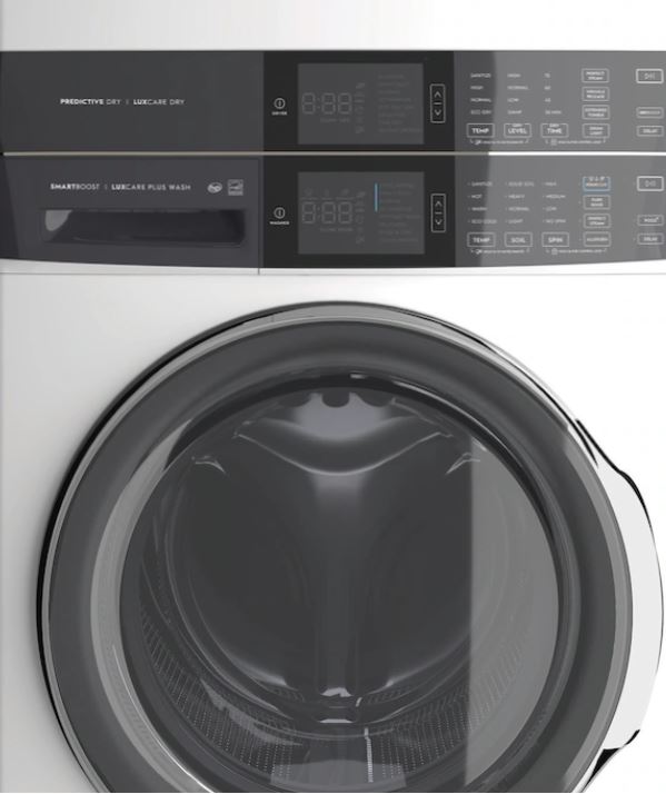 Electrolux ELTE7600A 600 Series 27 inch Laundry Tower Washer and Electric Dryer with SmartBoost, LuxCare Dry 