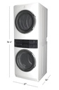 Electrolux ELTE7600A 600 Series 27 inch Laundry Tower Washer and Electric Dryer with SmartBoost, LuxCare Dry 