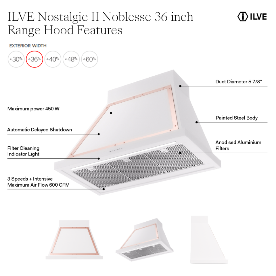 UANB36SSG - Hood Features