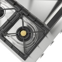 ILVE UHCP36FSS close up on dual burner