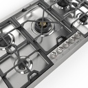 ILVE UHCPMT95SS close up on dual burner
