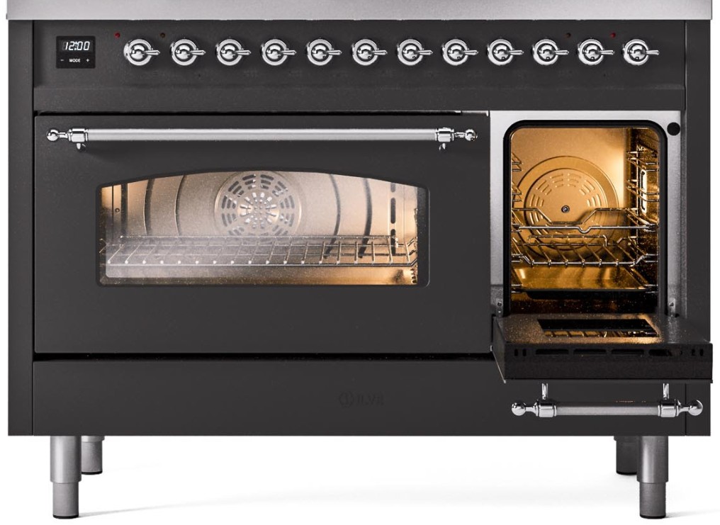 ILVE UP488NMPMGC side oven door opened