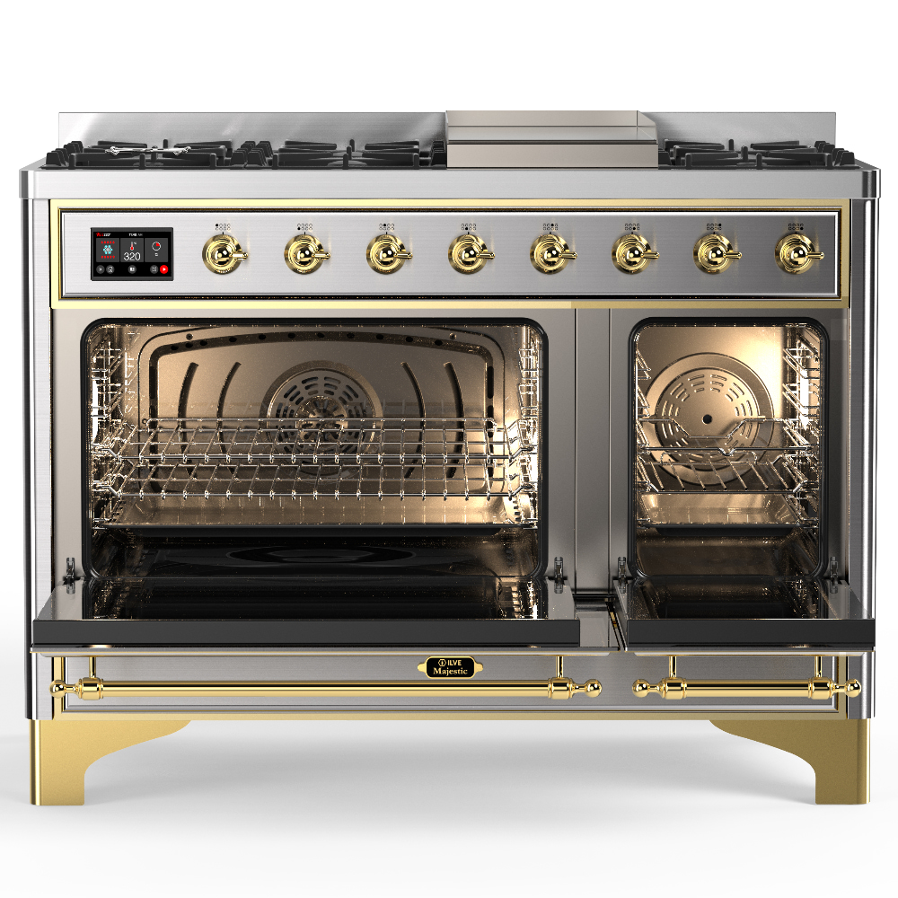 ILVE-UM48FQNR3SSG-Double Oven Open View