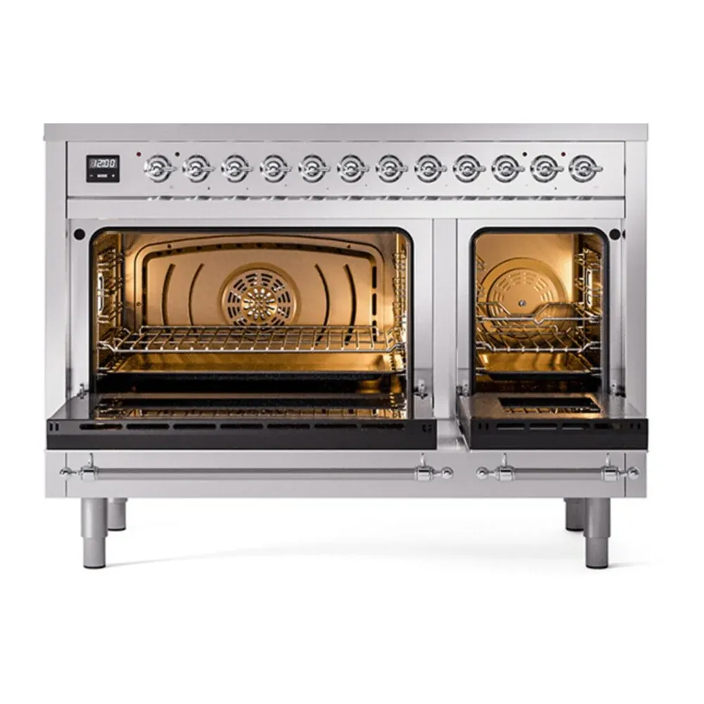 ILVE UP488NMPSSCLP oven doors opened