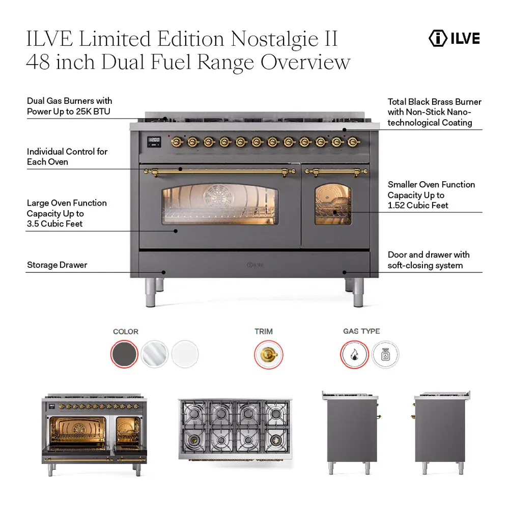 ILVE UP488NMPWHP infographic