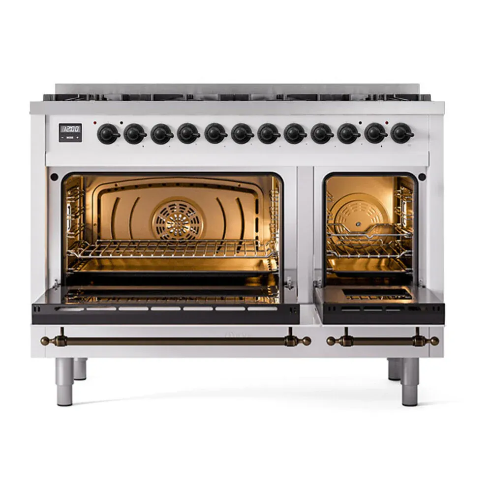ILVE UP488NMPWHBLP oven doors opened