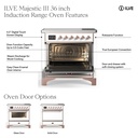 ILVE UMIB36N Majestic III 36 inch Induction Range with 6 Elements, 3.5 cu. ft. Total Oven Capacity