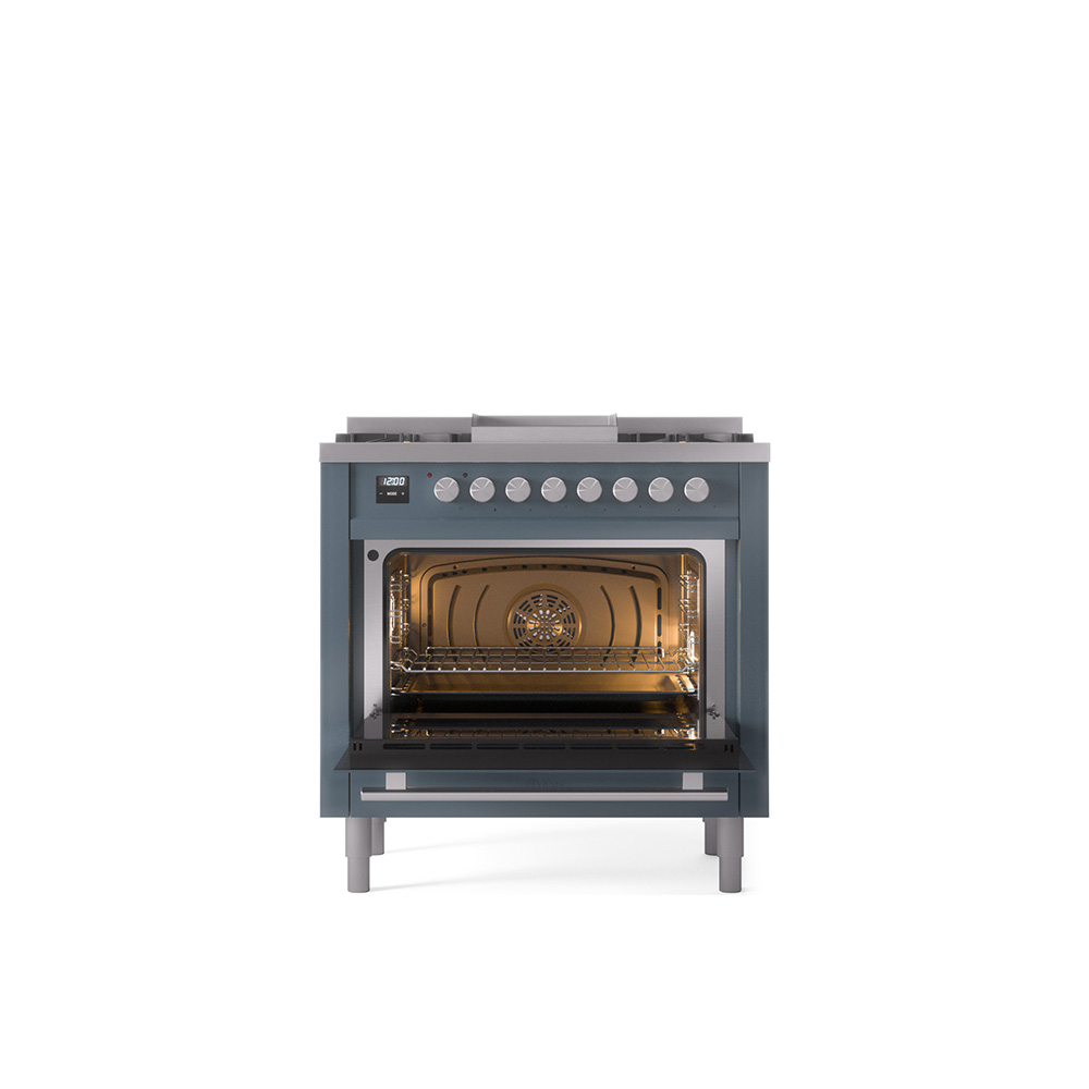 ILVE_UP36FQMPBG_Professional_Plus_II_oven_door_opened