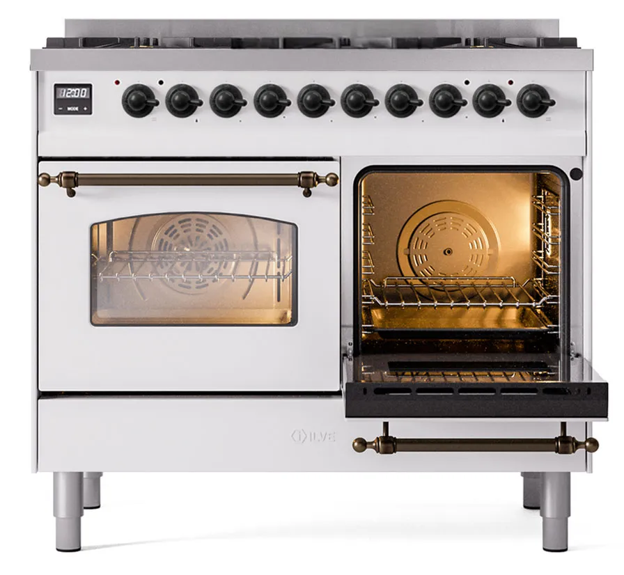 ILVE UPD406NMPWHBLP aux oven opened
