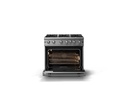 Viking VGIC53626B 5 Series 36 inch Freestanding Gas Range with 6 Open Burners, 5.1 cu. ft. Oven Capacity, VariSimmer, Gourmet-Glo Infrared Broiler