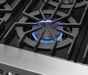 Viking VGIC53626B 5 Series 36 inch Freestanding Gas Range with 6 Open Burners, 5.1 cu. ft. Oven Capacity, VariSimmer, Gourmet-Glo Infrared Broiler
