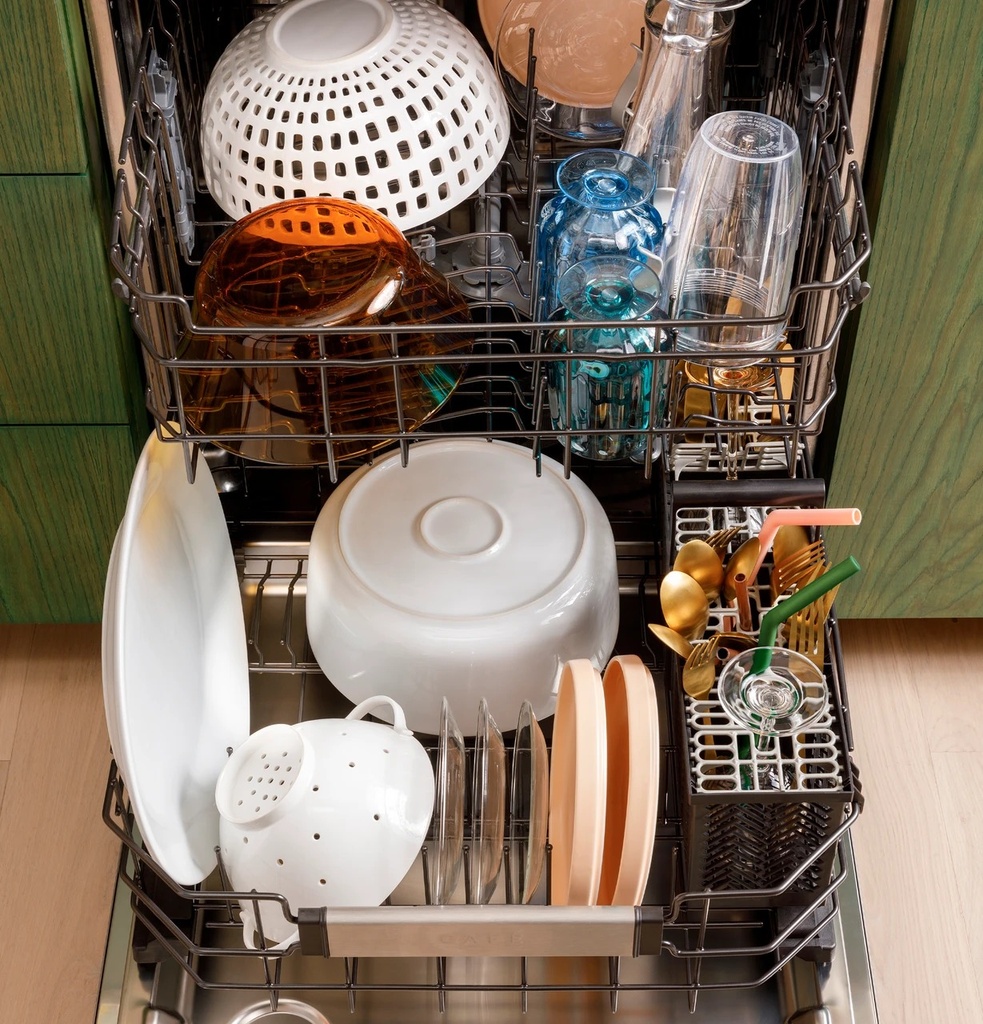 Cafe CDT888P2VS1 24 inch CustomFit Smart Fully Integrated Dishwasher with 16 Place Settings, ENERGY STAR Rated, Ultra Wash Top Rack and Dual Convection Ultra Dry, LED Lights, 39 dBA