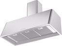 ILVE UAG40SS Nostalgie 40" Range Hood, bottom angled view