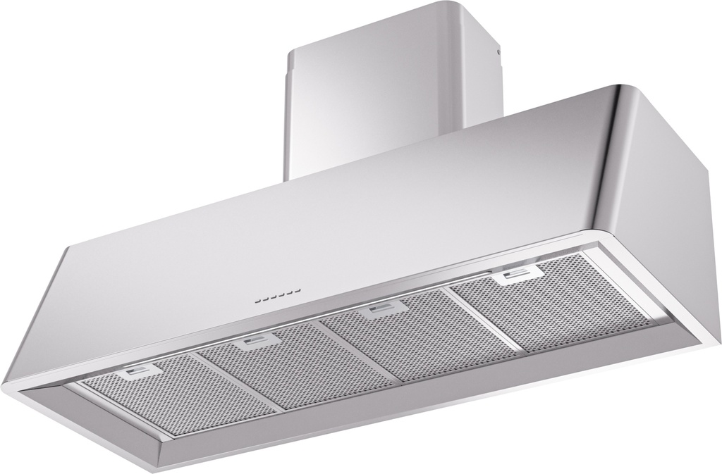ILVE UAG48SS Nostalgie 48" Range Hood, bottom angled view