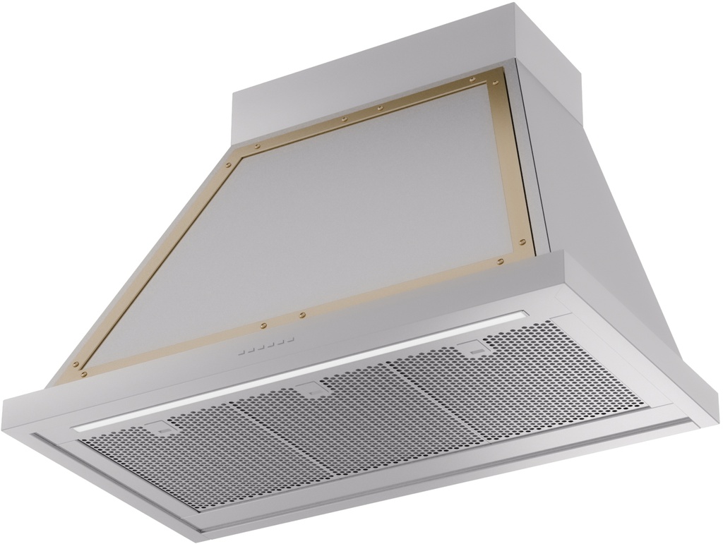 ILVE UANB36SSG Nostalgie Noblesse 36" Range Hood, bottom angled view
