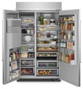Kitchenaid-KBSD708MSS-fully stocked fridge interior