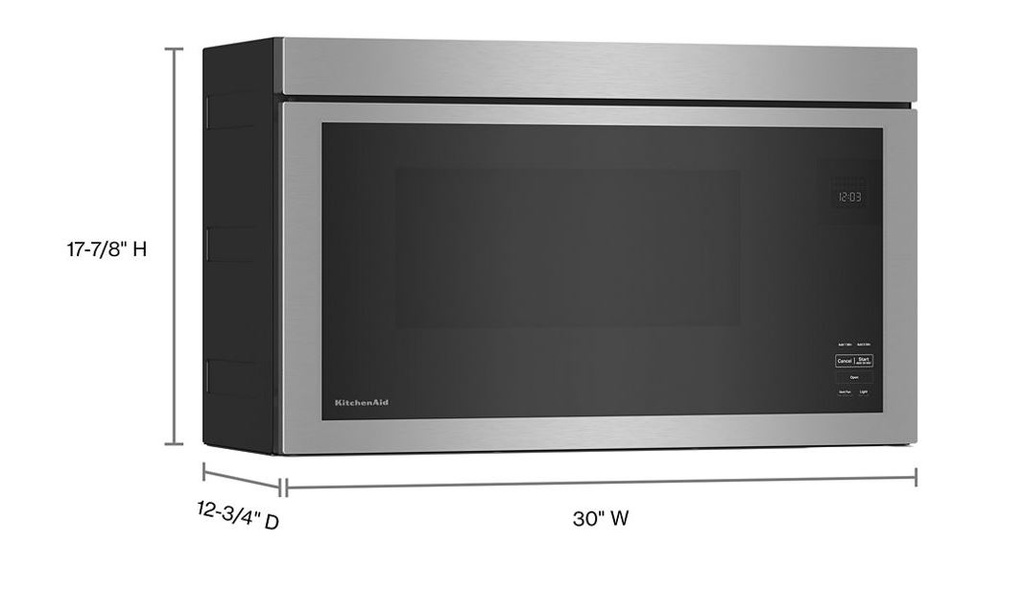 KitchenAid-KMMF330PSS-dimension view