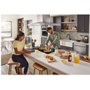 KitchenAid-KCIG550JSS-modern kitchen workspace with cooktop