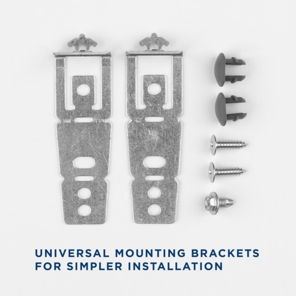 GDF510PSRSS-universal mounting brackets for simpler installation