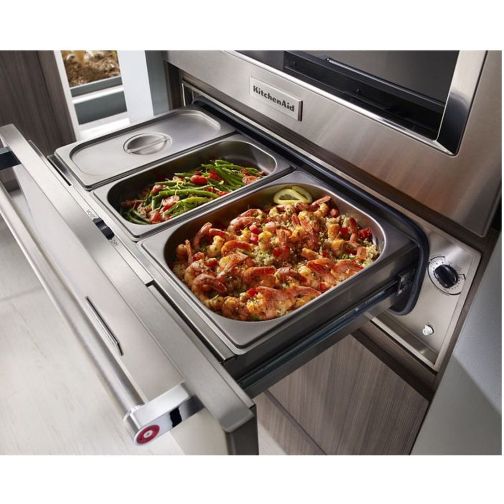 KitchenAid-KOWT100ESS-open view with food items