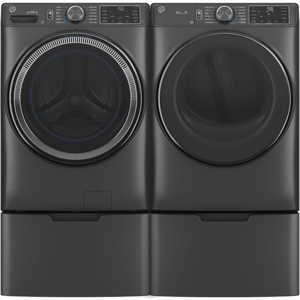 GFD65ESPVDS shown with washer on pedestals