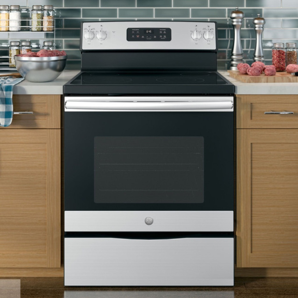 GE-JB645RKSS-Ceramic glass cooktop