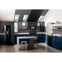 JVM3160DFBB modern kitchen with skylights