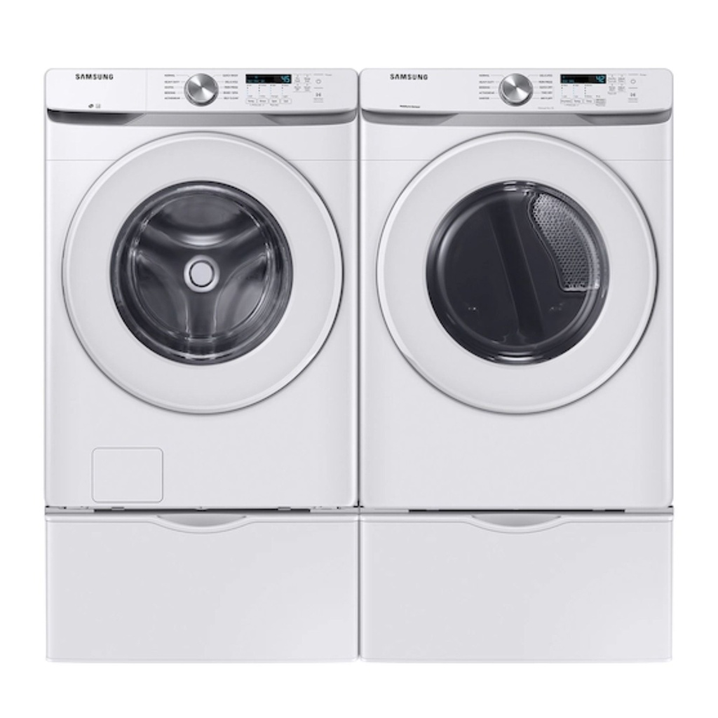 Samsung-DVE45T6000W-horizontal matching washer view