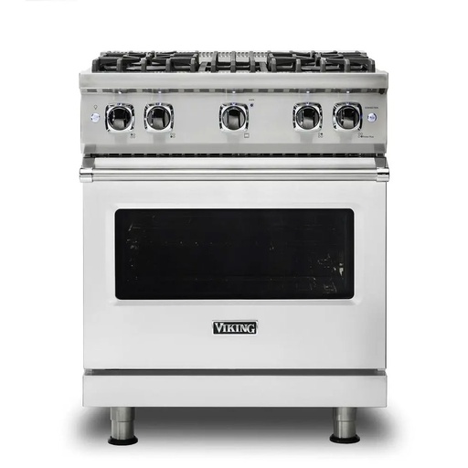 [VGR5304BSS] Viking VGR5304B 5 Series 30 inch Freestanding Gas Range with 4 Sealed Burners, 4 cu. ft. Oven Capacity, VariSimmer, BlackChrome Knobs, Gourmet-Glo (Stainless Steel, Natural Gas)