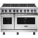 Viking VGR74828B 7 Series 48 inch Freestanding Gas Range with 8 Sealed Elevation Burners, 6.1 cu. ft. Oven Capacity, Gourmet-Glo Gas Infrared Broiler