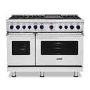 Viking VDR74826G 7 Series 48 inch Dual Fuel Range with 6 Sealed Elevation Burners and Griddle, 7.3 cu. ft. Total Oven Capacity, Self-Clean, Gourmet-Glo Infrared Broiler 