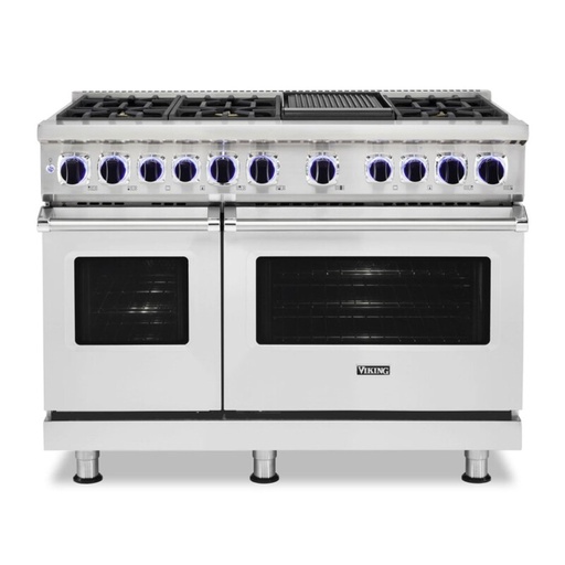[VDR74826GSS] Viking VDR74826G 7 Series 48 inch Dual Fuel Range with 6 Sealed Elevation Burners and Griddle, 7.3 cu. ft. Total Oven Capacity, Self-Clean, Gourmet-Glo Infrared Broiler  (Stainless Steel, Natural Gas)