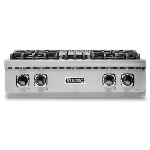 [VRT5304BSS] Viking VRT5304BSS 5 Series 30 inch Gas Rangetop with 4 Sealed Burners (Natural Gas)