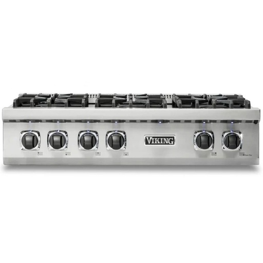 [VRT5366BSS] Viking VRT5366BSS 5 Series 36 inch Gas Rangetop with 6 Sealed Burners (Natural Gas)