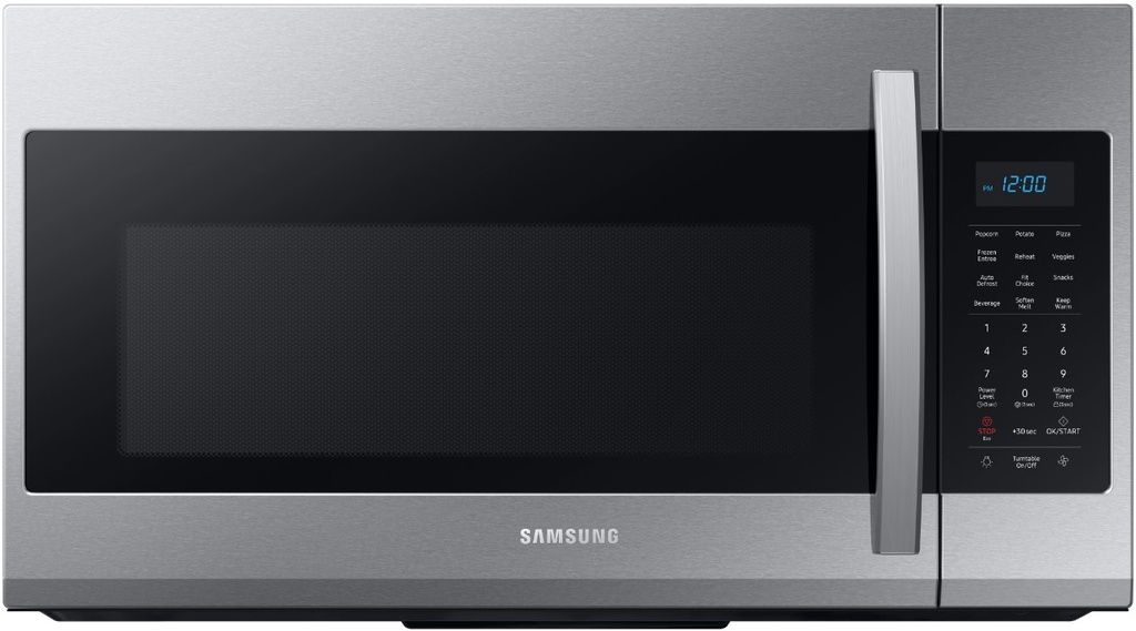 Samsung ME19R7041F 30 inch Over the Range Microwave with 400 CFM, 1.9 cu. ft. Capacity, Sensor Cooking