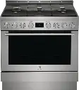 Electrolux ECFG3668AS 36 inch Front Control Freestanding Gas Range with 6 Burners Including 2 Brass Burners, 4.4 cu. ft. Oven Capacity, True Convection, in Stainless Steel 