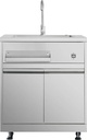 Thor Kitchen MK01SS304 Outdoor Kitchen Sink Cabinet, Extra Storage, Easy Moving, in Stainless Steel
