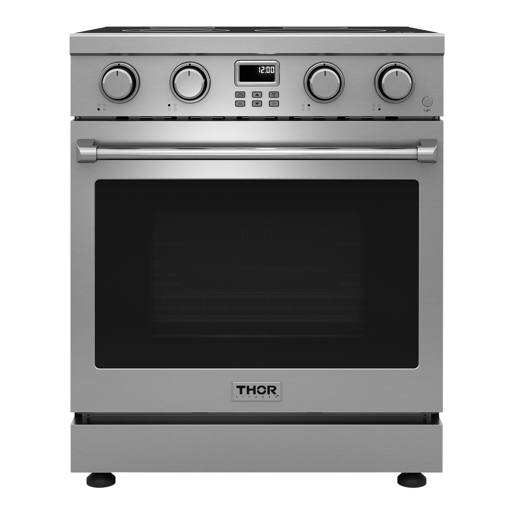 Thor Kitchen ARE30 30 inch Professional Electric Range with 4 Elements, 4.8 cu. ft. Oven Capacity, LED Display Screen,  in Stainless Steel