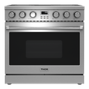 Thor Kitchen ARE36 36 inch Professional Electric Range with 5 Elements, 6 cu. ft. Oven Capacity, Convection Fan and Heavy Duty Control Knobs