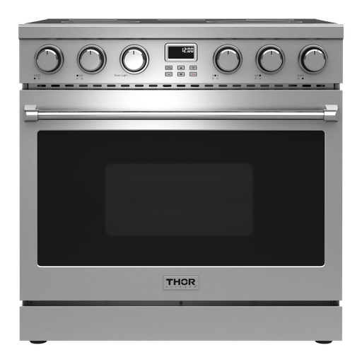 [ARE36] Thor Kitchen ARE36 36 inch Professional Electric Range with 5 Elements, 6 cu. ft. Oven Capacity, Convection Fan and Heavy Duty Control Knobs (Stainless Steel)