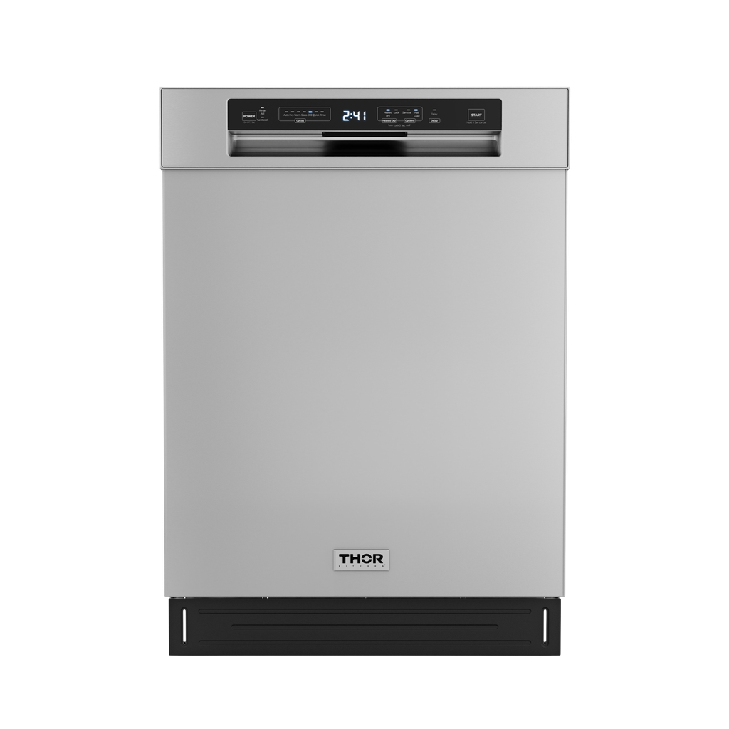 Thor Kitchen ADW24PF 24 Inch Built-In Front Control Dishwasher with Pocket Handle Design, in Stainless Steel