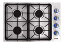 Thor Kitchen TGC3001 30 inch Gas Cooktop with 4 Sealed Burners, Cooktop Control Type and Illuminated Knobs, in Stainless Steel