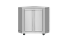 Thor Kitchen MK06SS304 31 Inch Pro Style Modular Outdoor Kitchen Corner Cabinet Module with Dual Doors, Wheels, in Stainless Steel