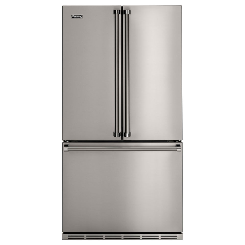 Viking RVFFR336SS 3 Series 36 inch Counter-Depth French Door Refrigerator with 19.86 Cu. Ft. Capacity, Feather Touch Internal Water Dispenser and IonGuard Odor Control System in Stainless Steel